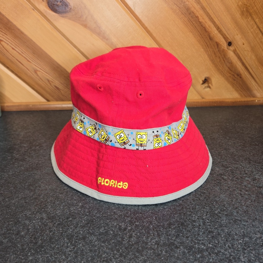 Nickelodeon '04 Spongebob Squarepants Ref Florida Bucket Hat Kids 4-6